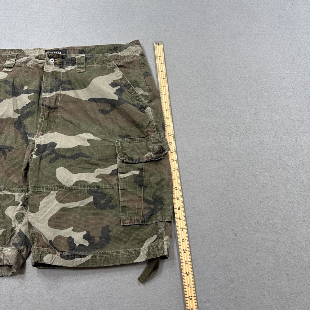 CSG Cargo Shorts Men's 42 Green Camo Ripstop Relaxed Military Hunting Outdoor - Picture 4 of 6